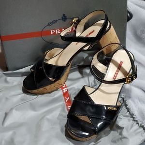 Prada cork sandals